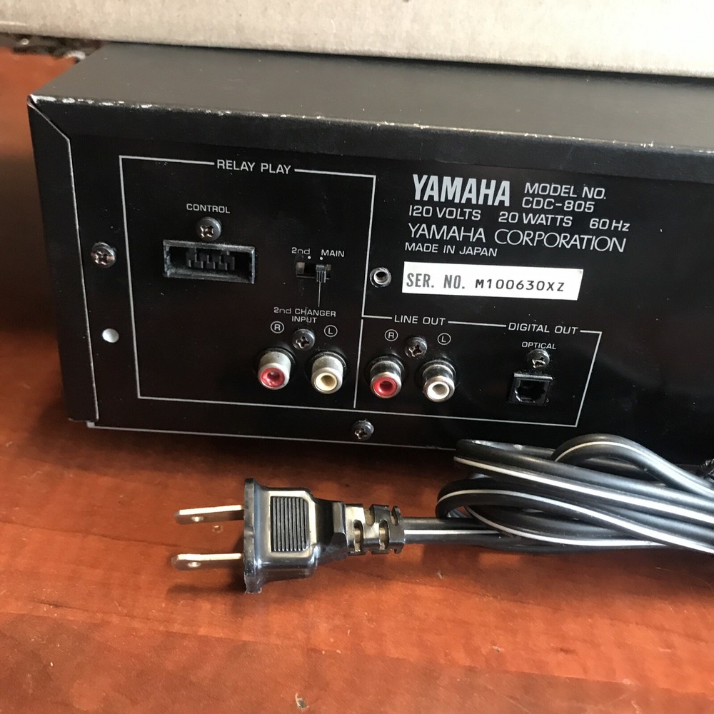 Yamaha CDC705 Compact Disc Automatic Changer 5 Disc Carousel No Remote Need Belt