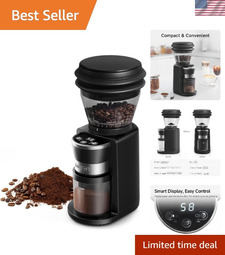 G3 Electric Coffee Grinder with 31 Adjustable Settings & Anti-Static Technology
