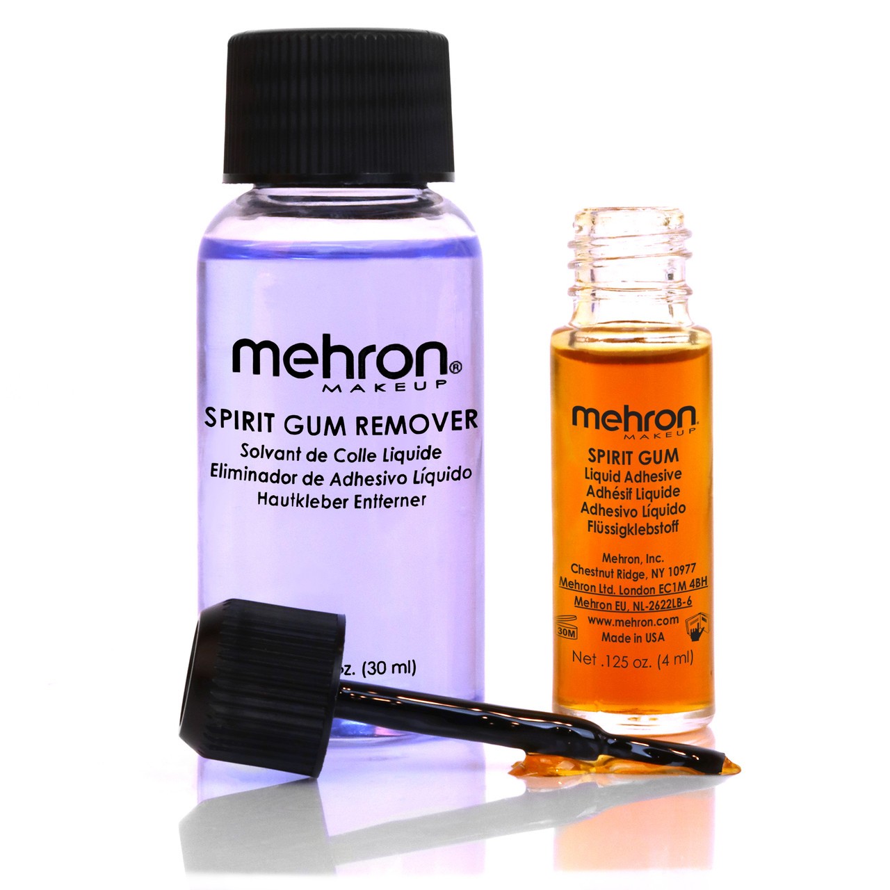 Mehron Spirit Gum with Remover Stage Theatrical Makeup Adhesive Kit New