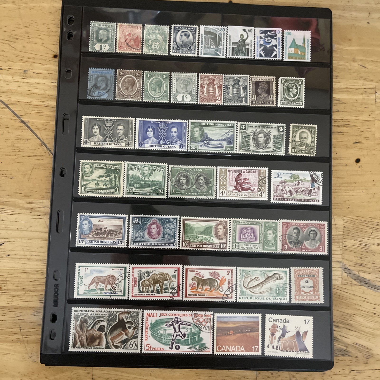 Lot of new and used stamps from all over the world. Off Paper.
