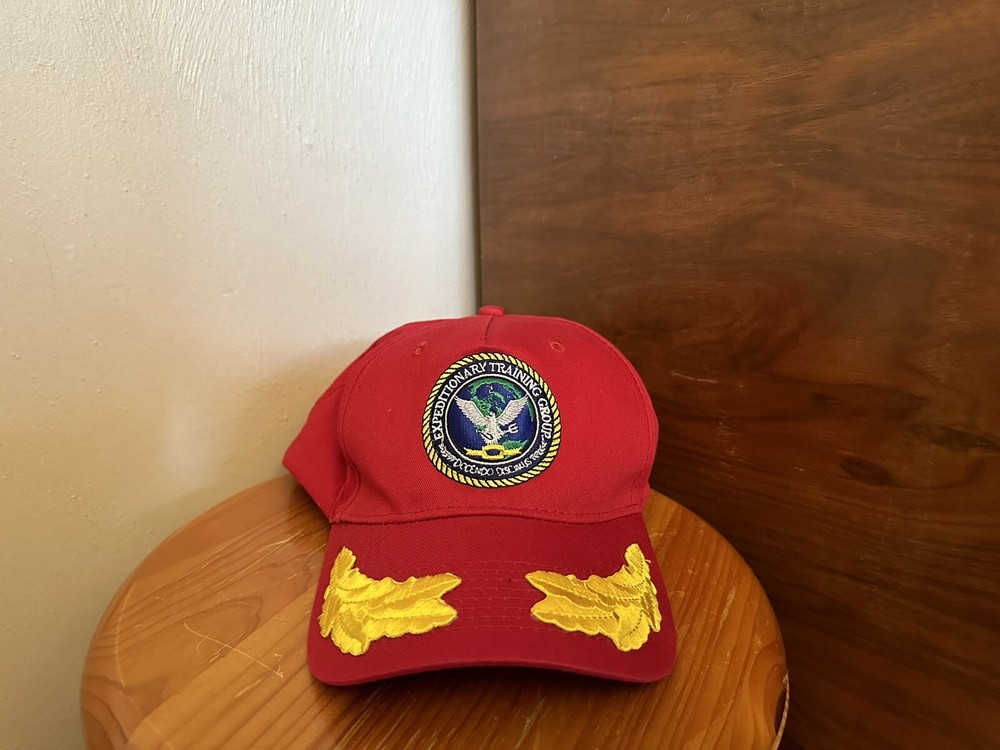 U.S. Expeditionary Training Group Hat Baseball Embroidered Cap Red