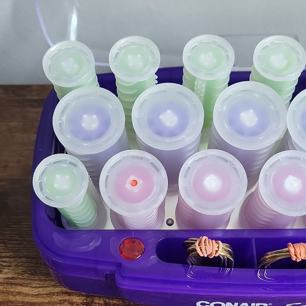 Conair Easy Start HS15 Hot Rollers Multi-Sized Indicator Light Purple
