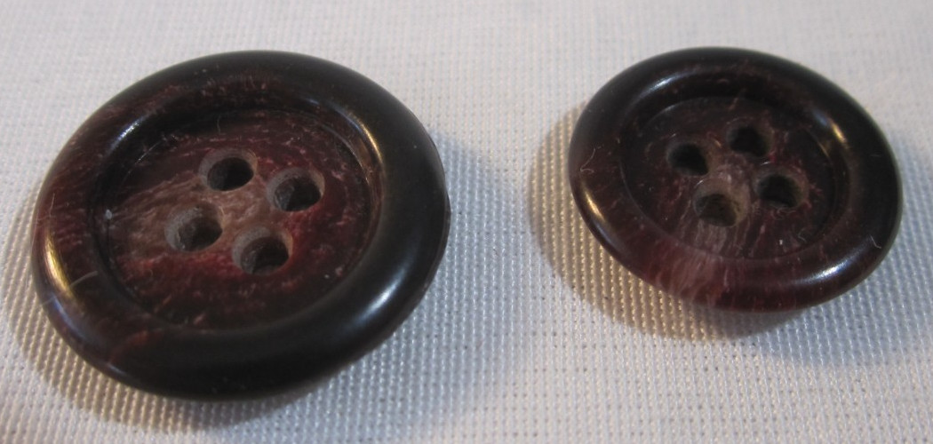 11 New Real Horn Red Buttons For Suit Blazer Jacket 20mm 15mm Superhorn Italy