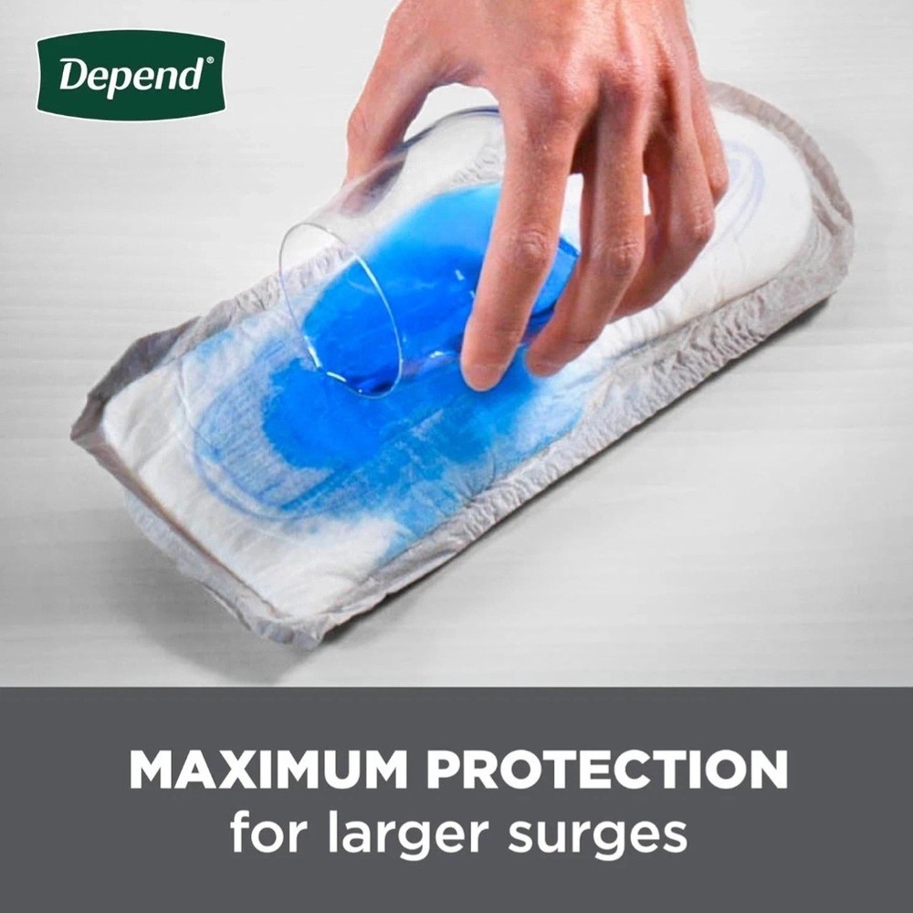 Depends Guards Incontinence Pads for Men, Maximum Absorbency, 52 Count