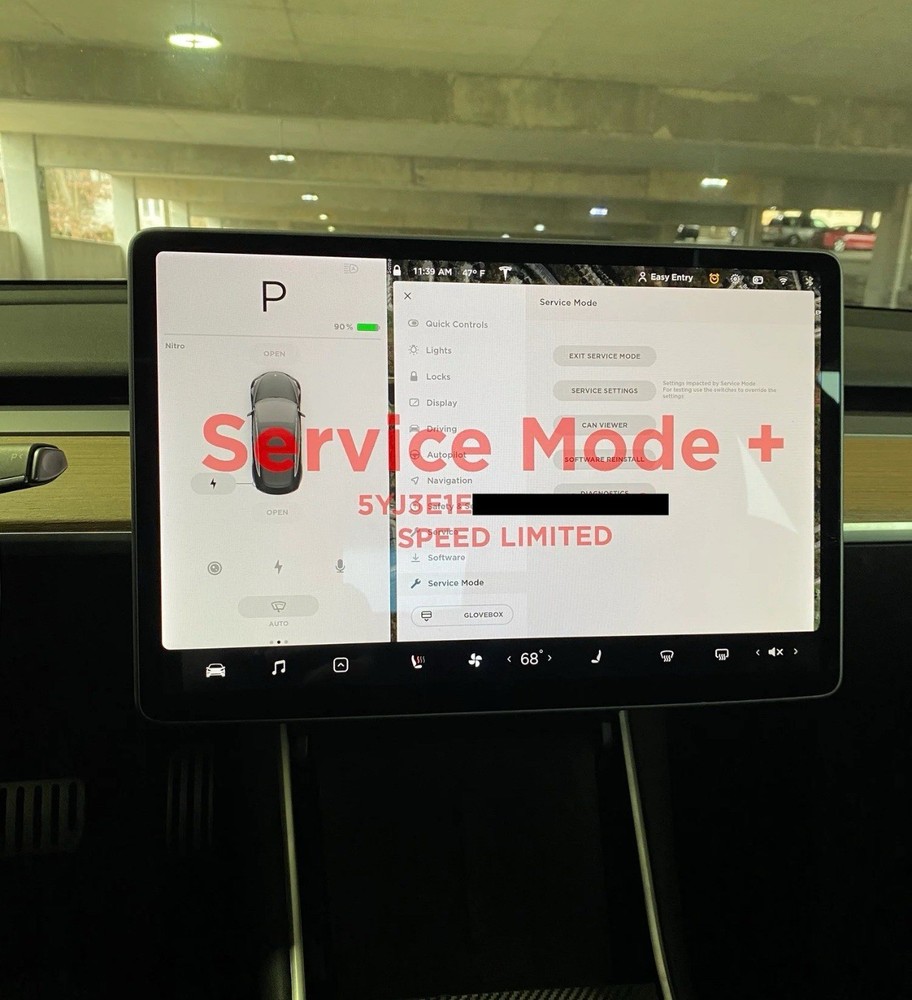 Tesla Model S/X/3/Y Programming Reinstall Software Configuration Update Yoke