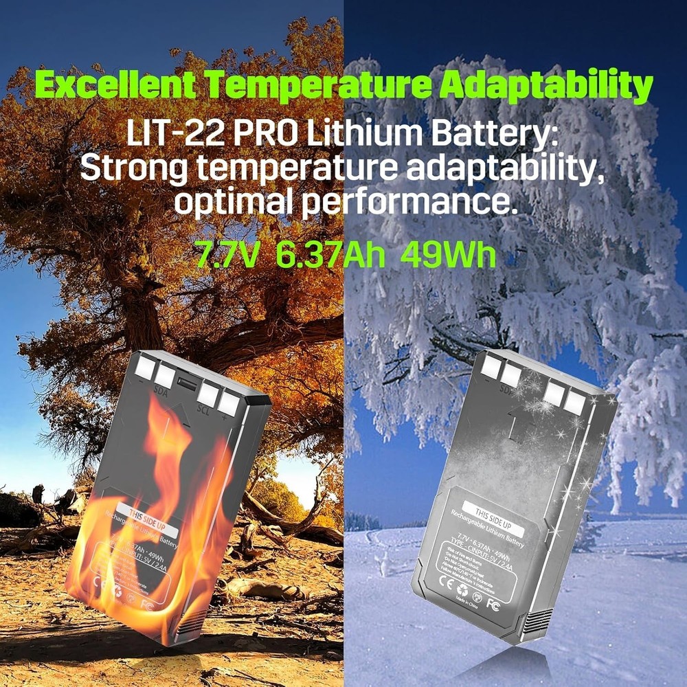 4-PACK New Rechargeable LIT-22 Battery For Trail Camera Flex-M Flex G-36 Replace