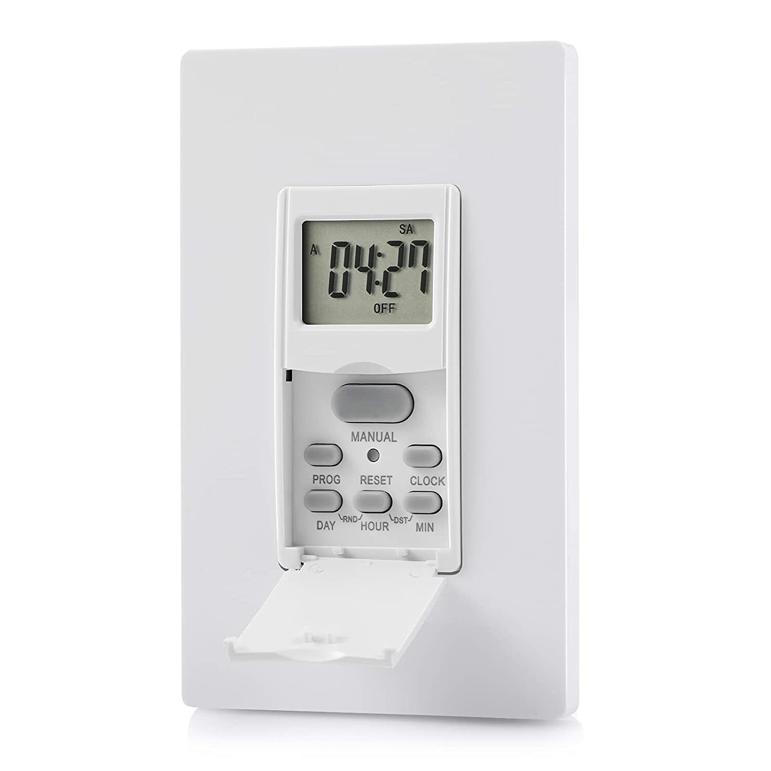 DEWENWILS  7 Day Programmable In-Wall Timer Switch Digital for Fans, Lights,