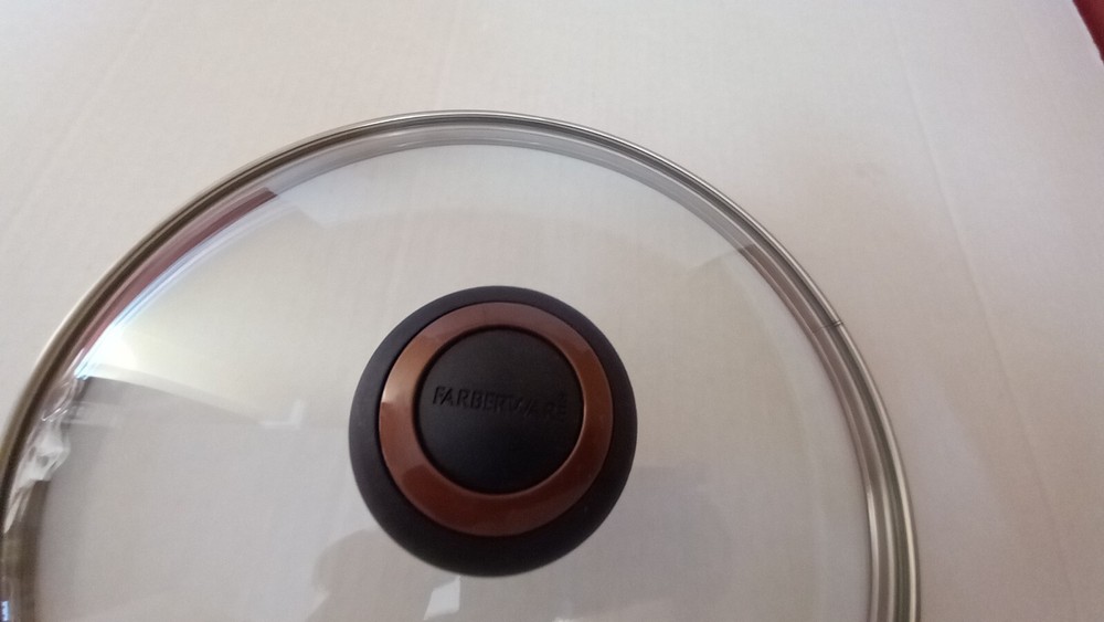 Farberware Replacement Glass Lid ~ Outer Rim 9 3/4", Inner Lip 9 1/4"
