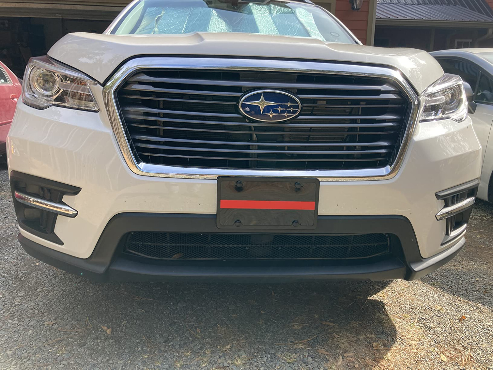 Reflective Thin Red Line License Plate Tag