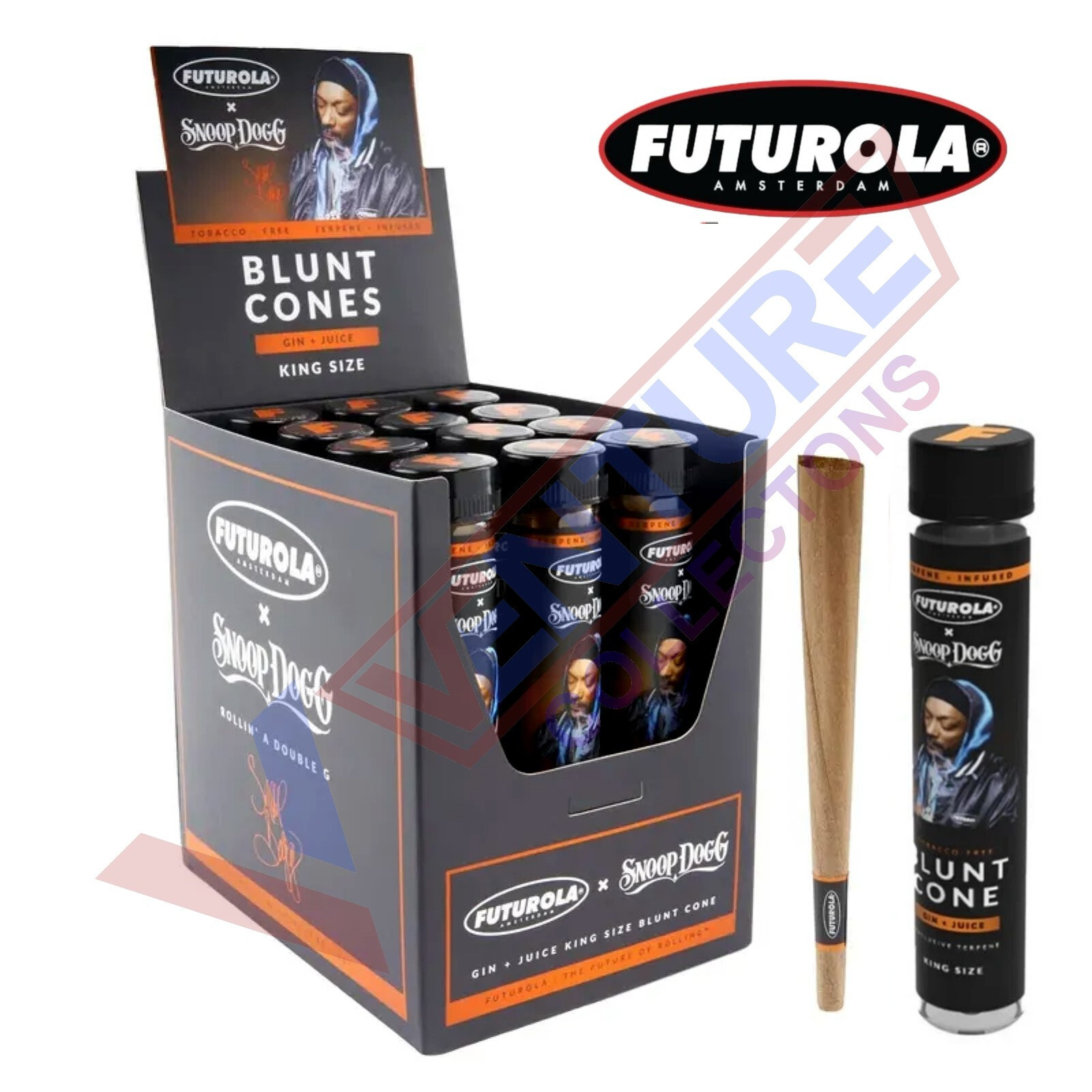 Futurola Blunt Cone The Toad SNOOP DOG Pre Rolled Cone 12 Tubes - FREE SHIPPING