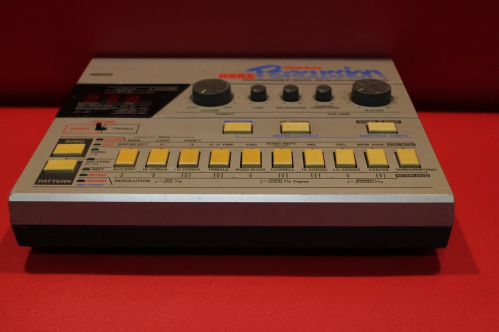 USED Korg Super Percussion DDM-220 Programmable Digital Drum U1989 230928