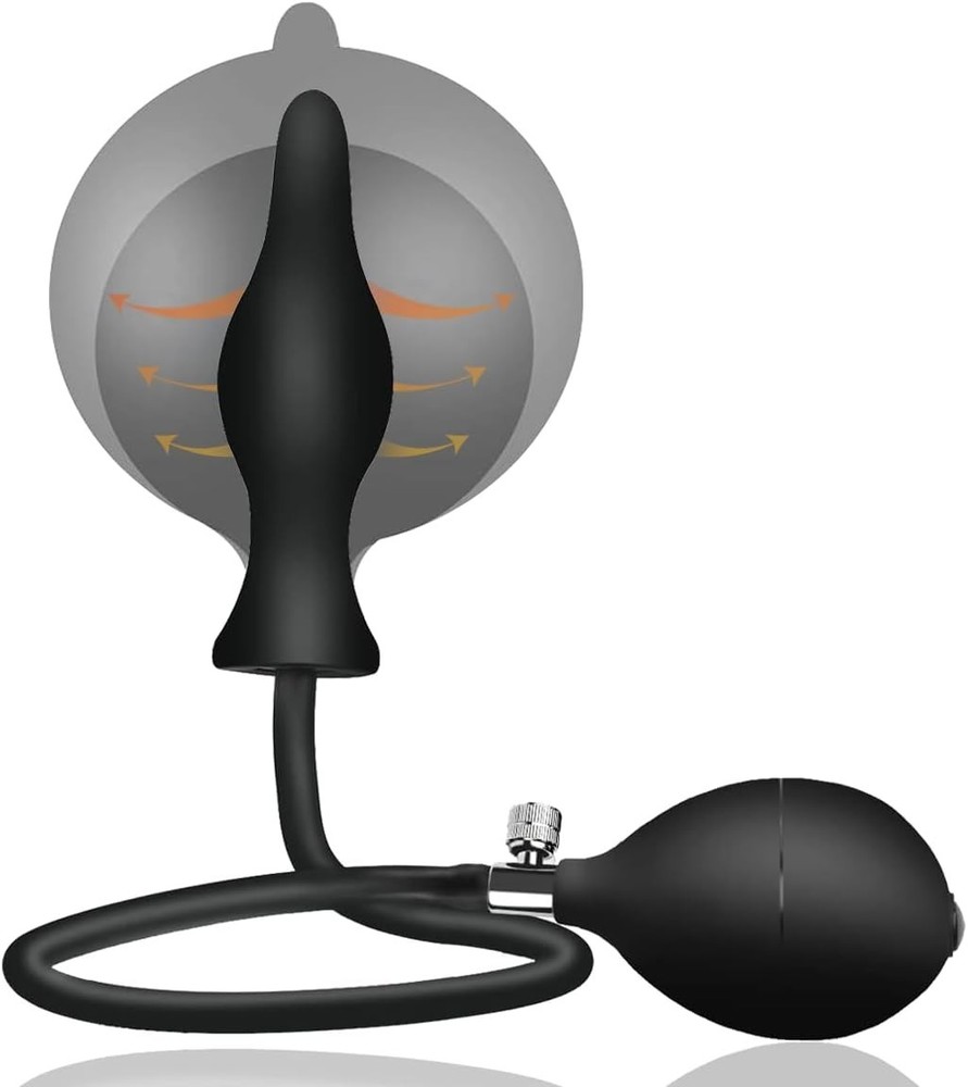Adjustable Inflatable Butt Plug with Manual Pump for Personalized Comfort
