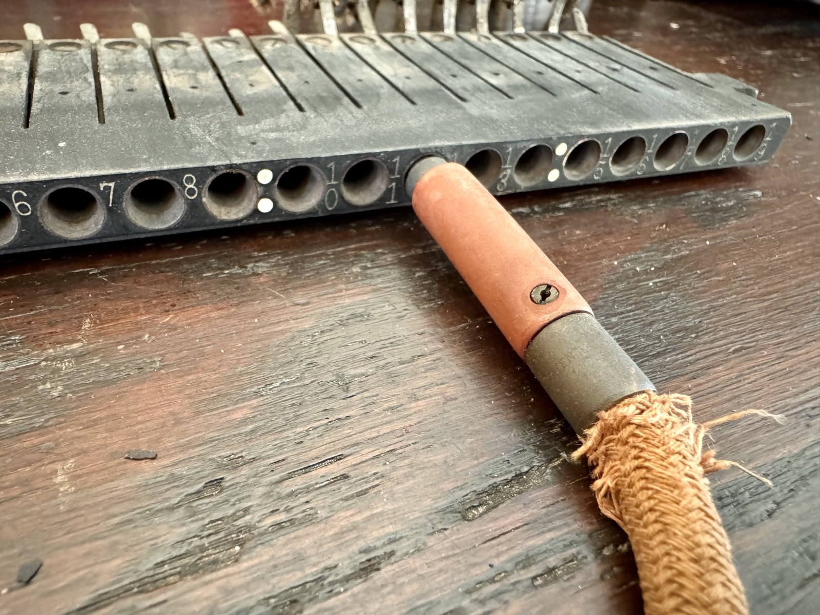 Vintage Industrial Power Board Battery Selector Switch 0-19 1890s Ebonite Weston