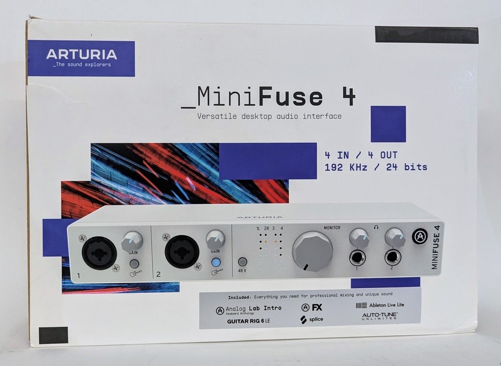 Arturia MiniFuse 4 Compact USB Audio Interface - White