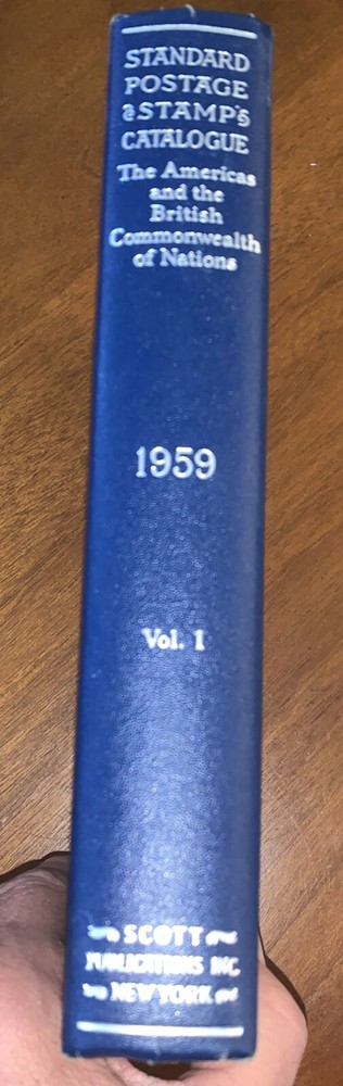 Scott Standard Postage Stamp Catalogue 1959 Vol. 1 US & More!