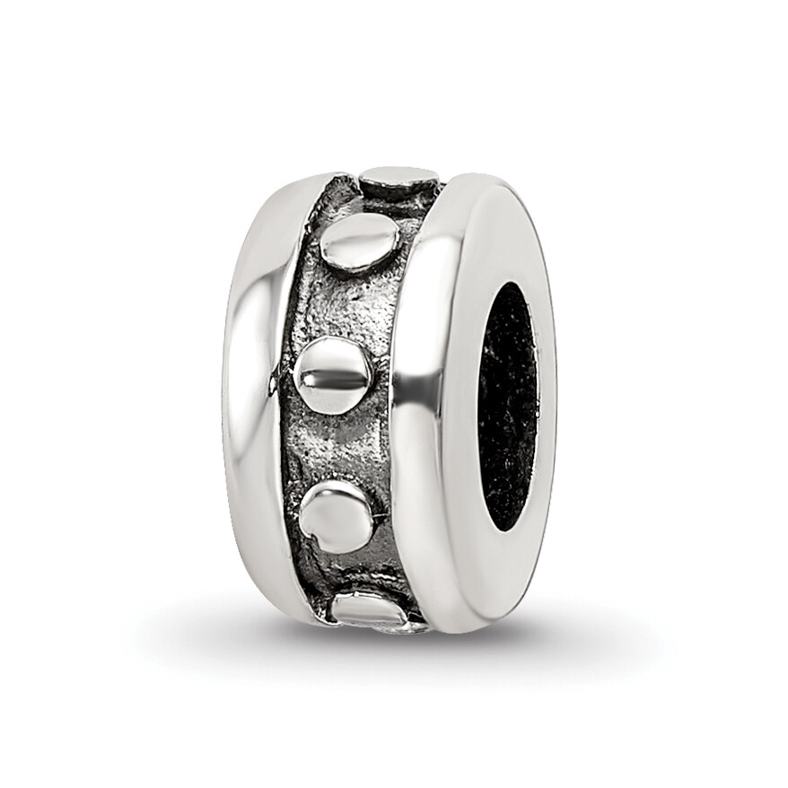 Silver Reflections Stopper/Spacer Bead QRS1401