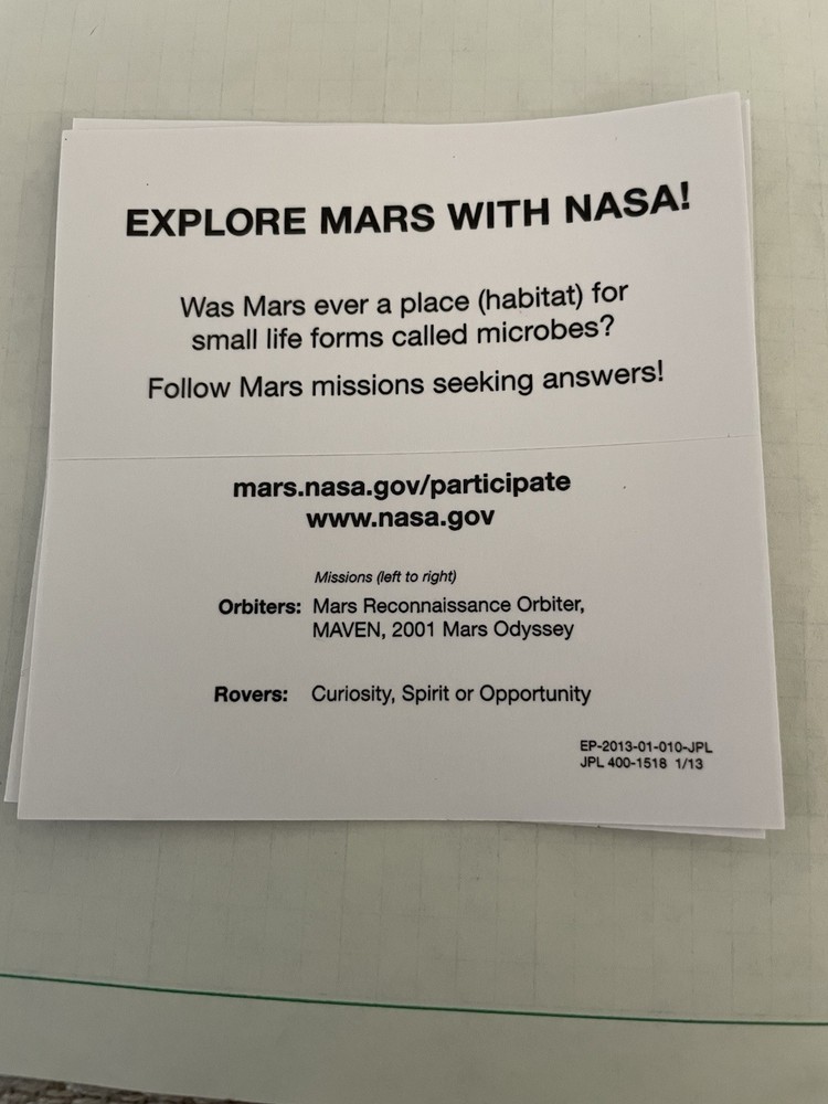 NASA explore Mars decal