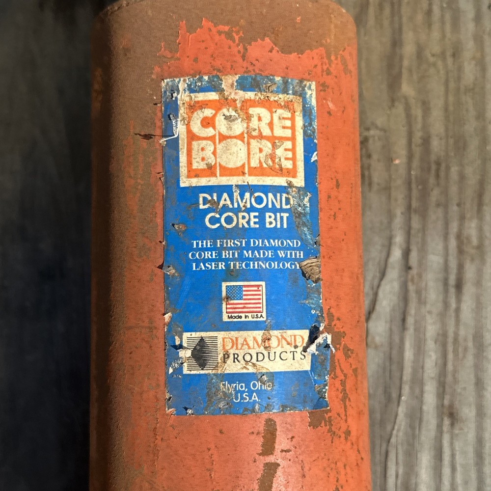 Diamond Products Core Bore 4” Diameter w/Attachment 1/4” + Left On Teeth