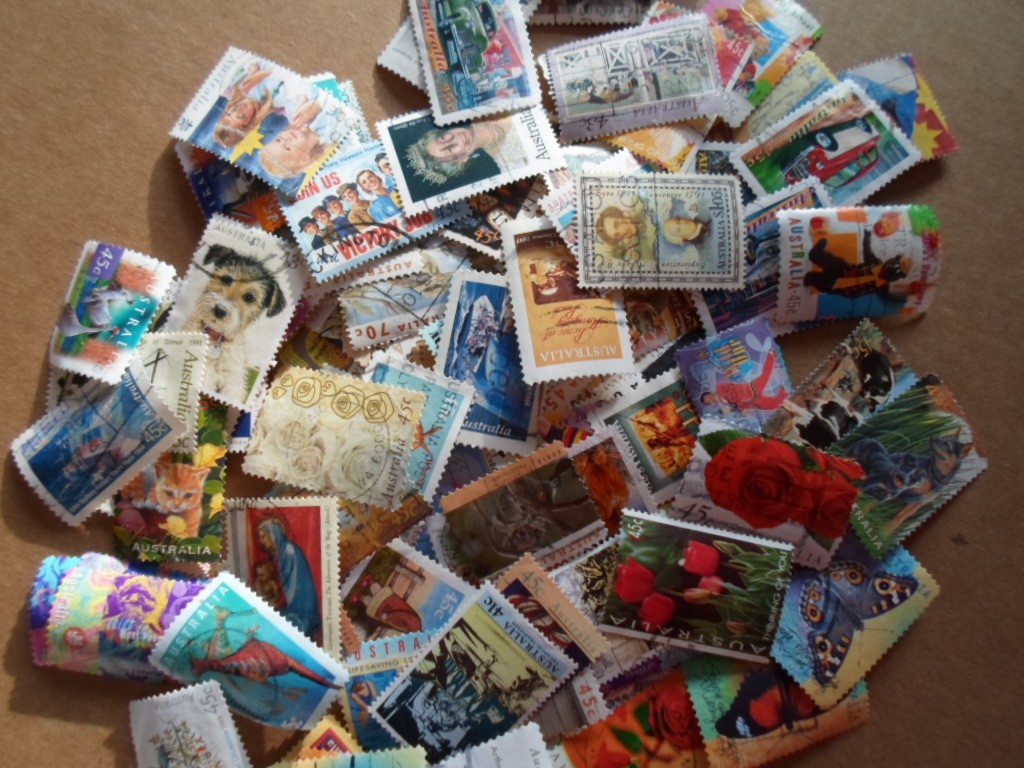 Collection lot 120 different Australia stamps - all 1990s