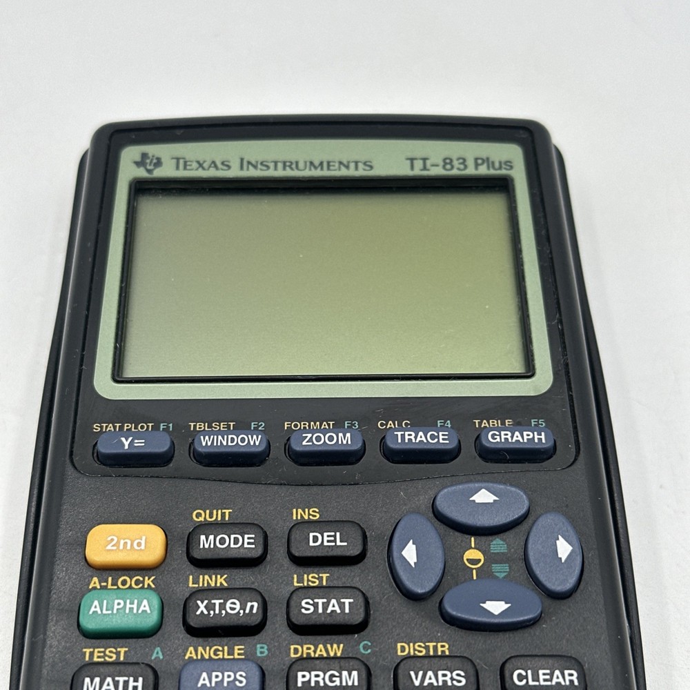 Texas Instruments TI-83 Plus Graphing Calculator Tested Working With Cover