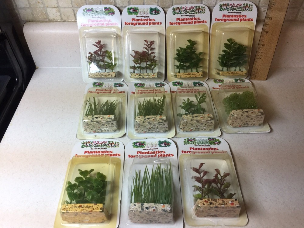 Second Nature Plastic Aquarium Plants 11 pieces