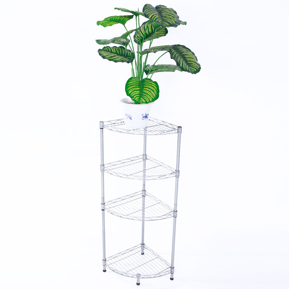 Wire Shelving Unit Adjustable Metal Shelf Rack Kitchen Storage Organizer Shelves