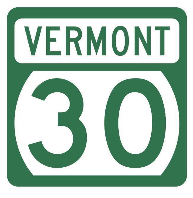 Vermont State Highway 30 Sticker Decal