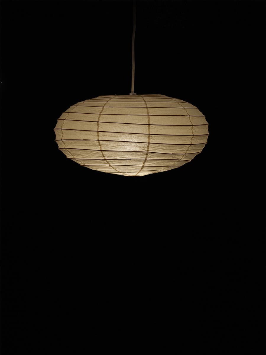 Isamu Noguchi Akari 50EN Pendant lamp Washi Paper Handcraft Light Shade Fram set