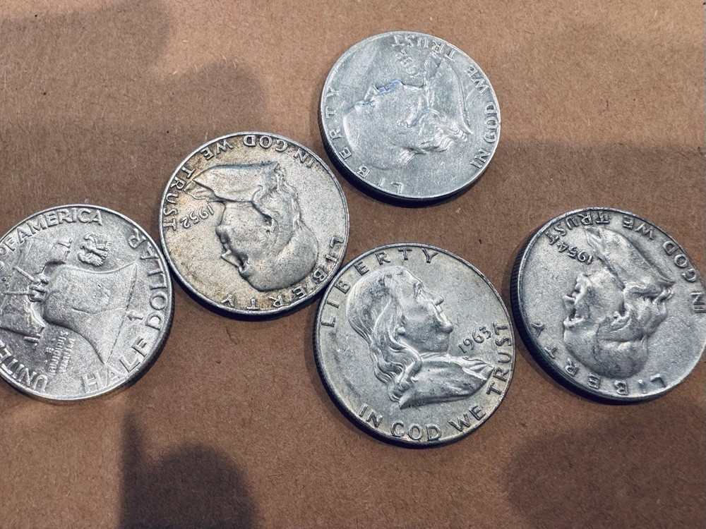 90% Silver Franklin Half Dollars Random Years