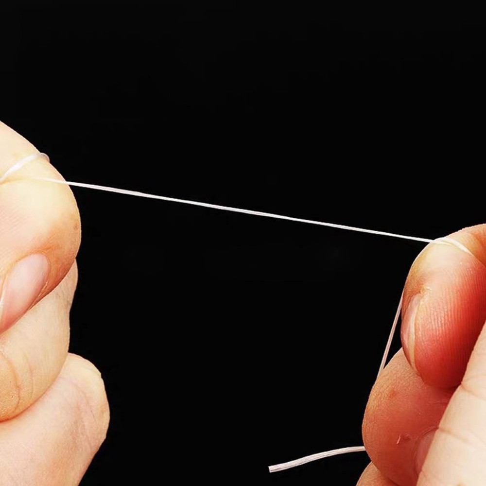 Bracelet String，1mm Elastic String Crystal Stretch Bead Cord for Black