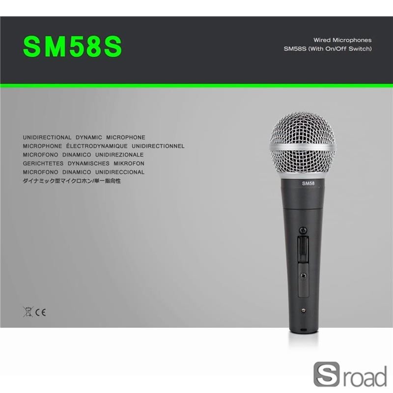 Cardioid Dynamic Microphone For Karaoke, Recording, Live Performance