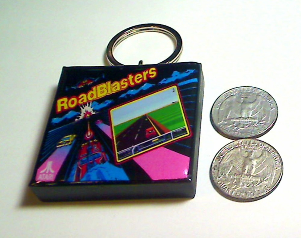 RoadBlasters Arcade Coin Door accessory Keychain
