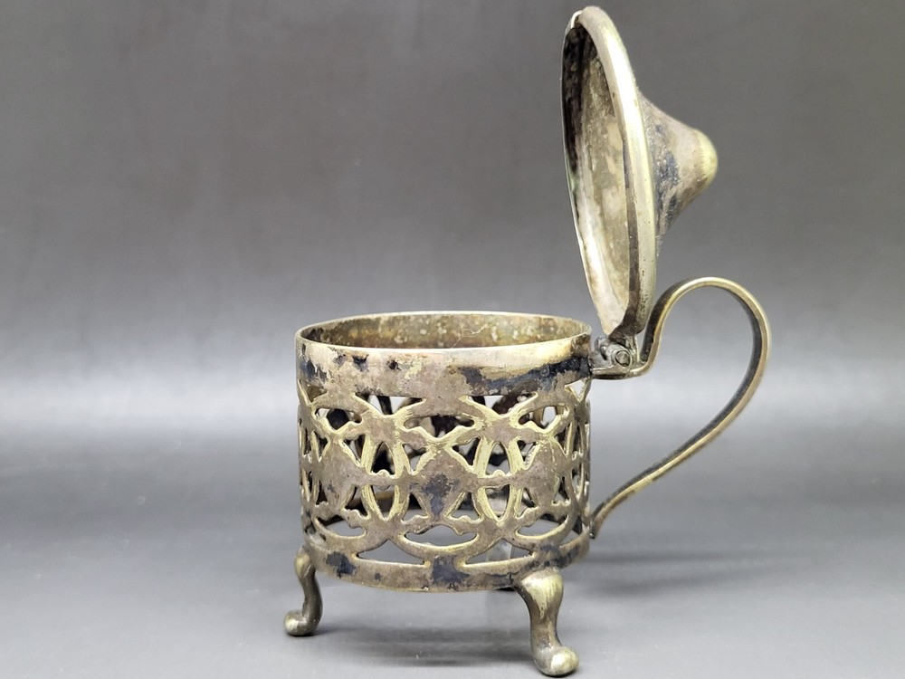 Vintage L&S EPNS Silver Mustard Pot