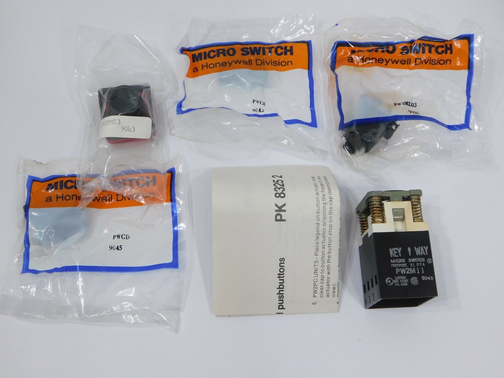 Honeywell Microswitch Kit PW2M23DEAA Red Pushbutton Operator PW2M11
