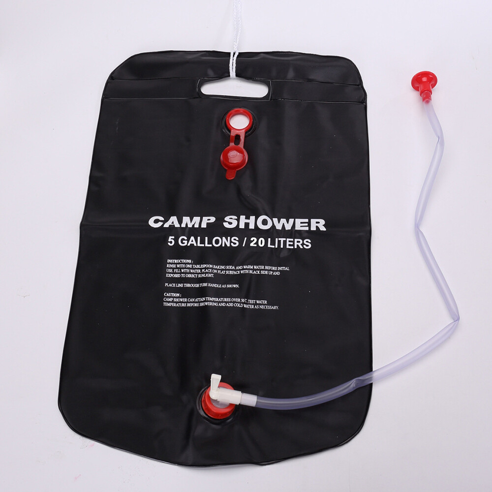 20L Water Bags Outdoor Camping Shower Bag Solar Heating Portable Folding Hiking