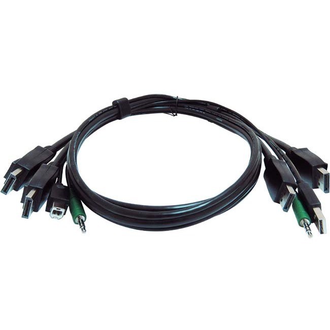 Black Box Secure KVM Cable - Each end (1) USB (skvmcbl2dp06taa)