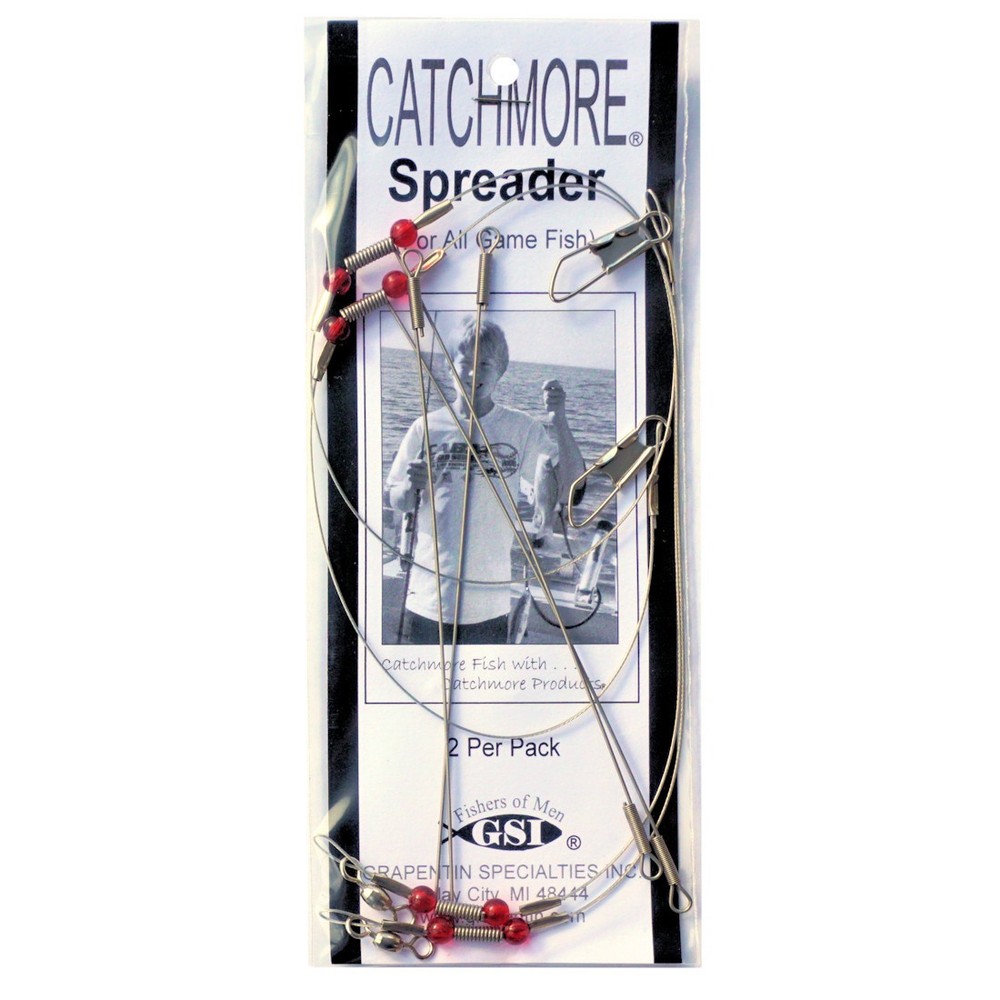 Catchmore Two-Arm Spreaders, Ruby Red, THREE Packs (2 per pack) #SPR2PKRR