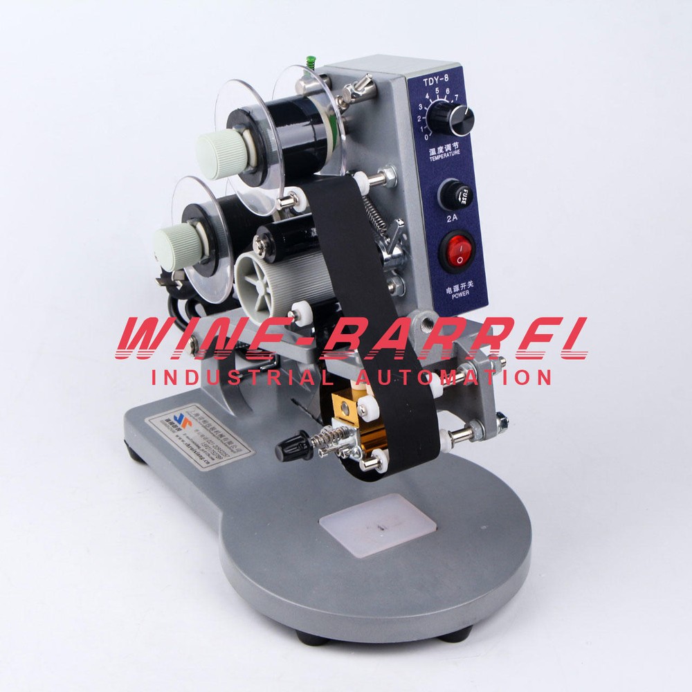 DY-8 Manual Hot Stamping Machine Ribbon Coding Date Batch Character Code Printer