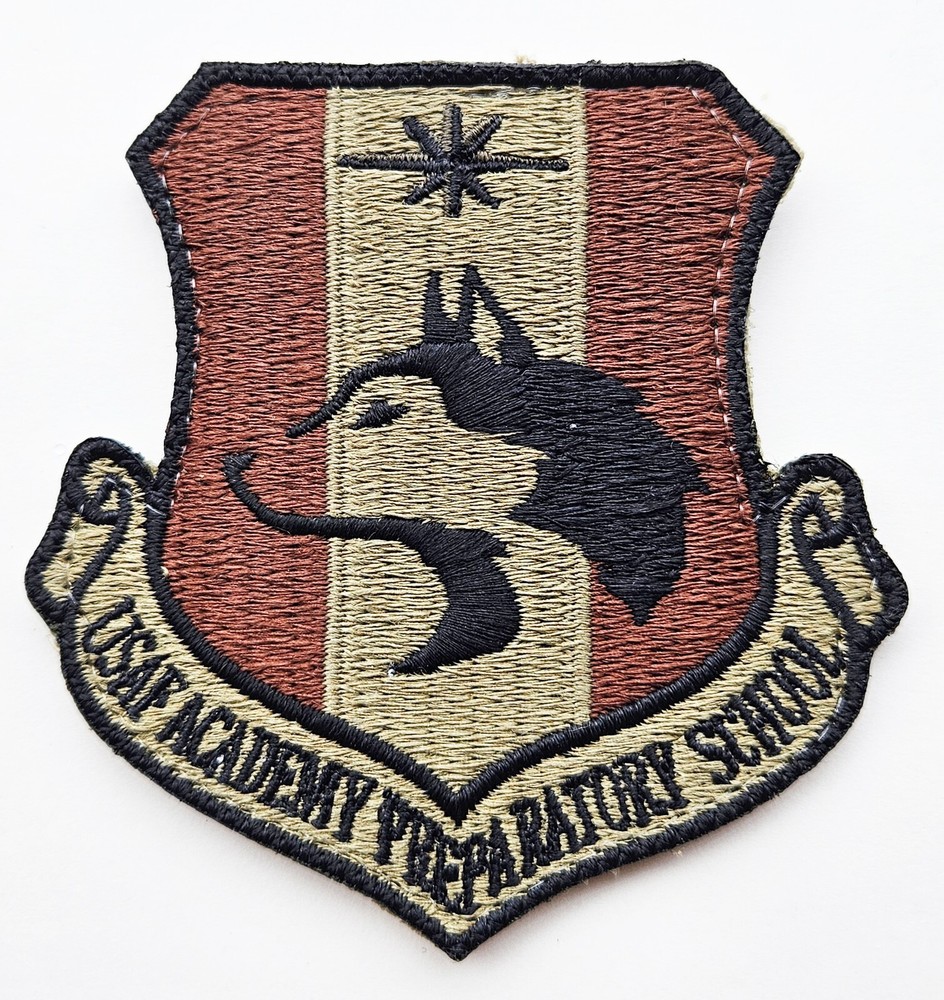 US Air Force Academy Preparatory School Subdued Hook Back Patch
