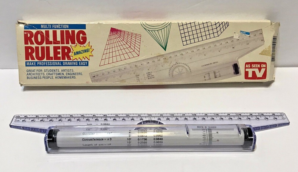 Multi Function Rolling Ruler As Seen On TV Students Artists Architects Craftsmen