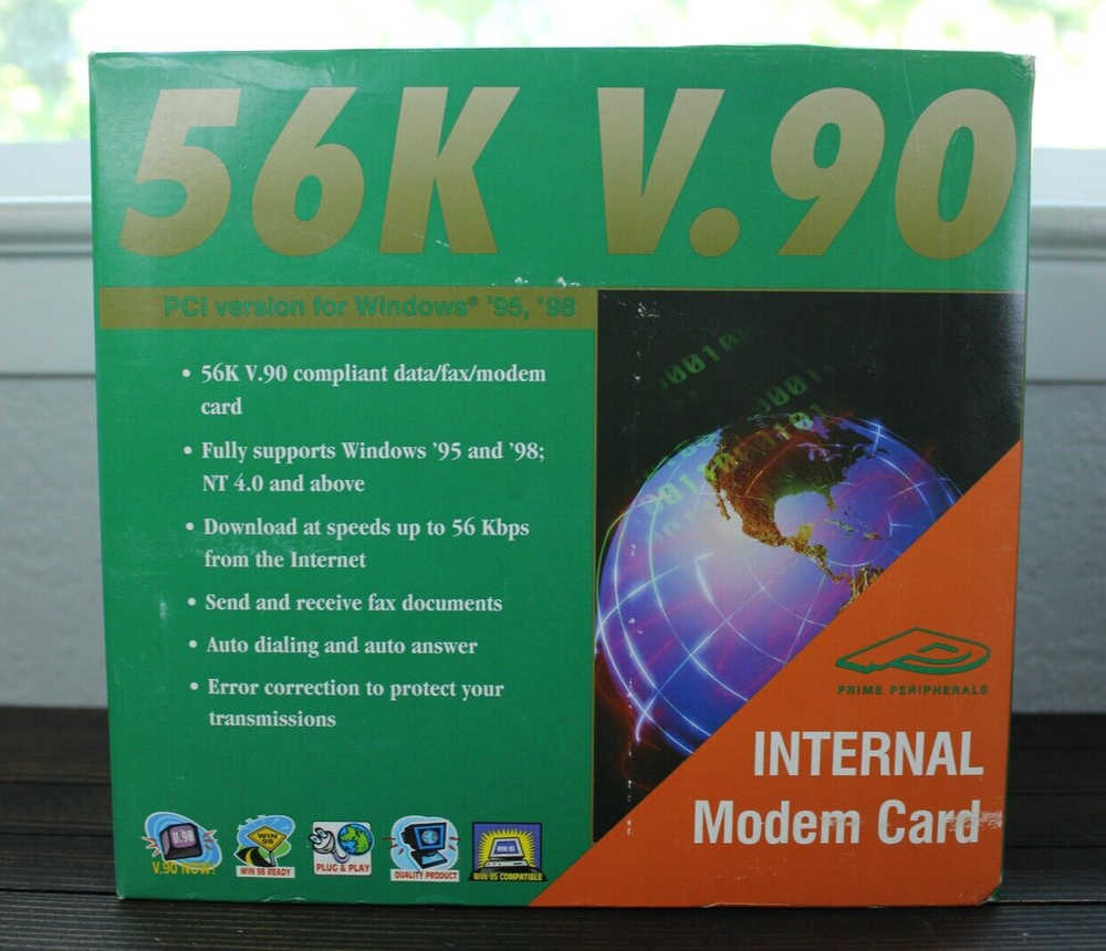 PRIME PERIPHERALS 56k V.90 Modem PCI Internal Faxmodem Model