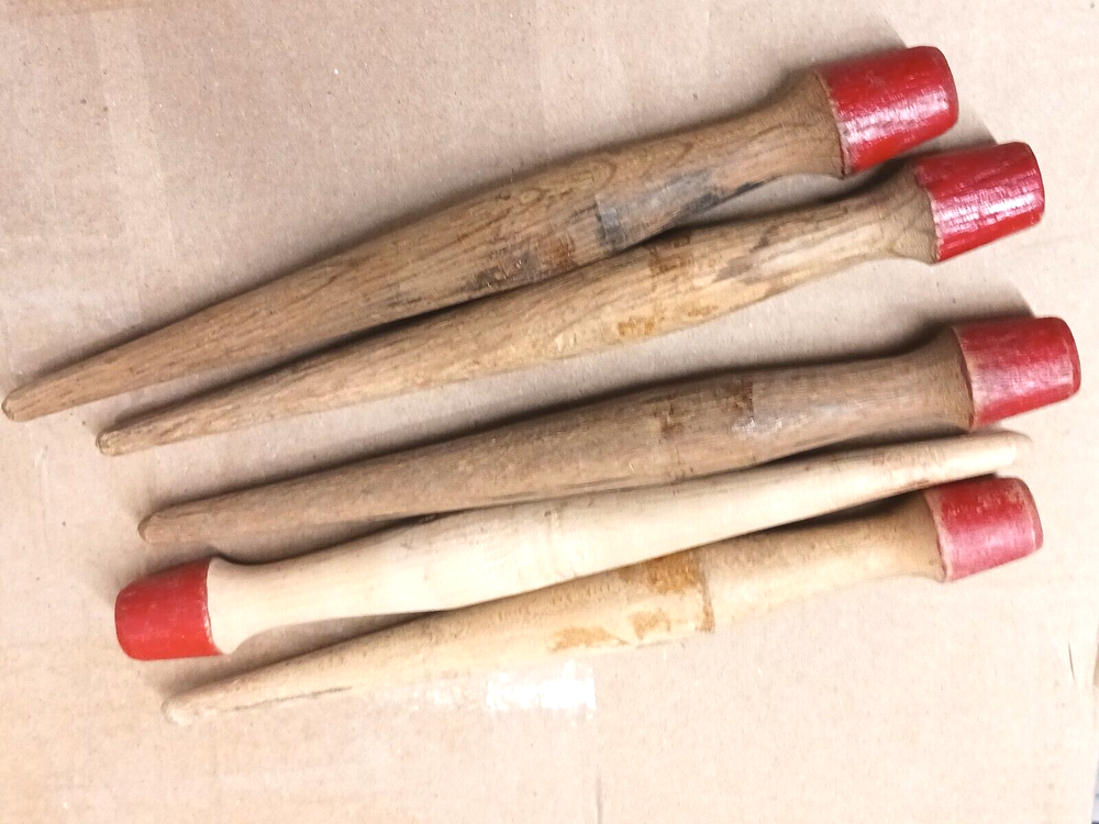 USGI Original WW2 US Army Wooden Pup Tent Stake Red Top