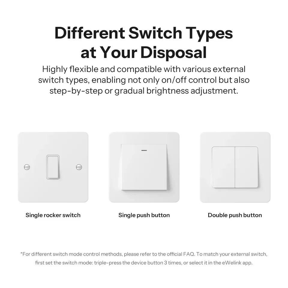 Sonoff MINI-ZBDIM Extreme Zigbee Smart Dimmer Switch Module Relay Wide Lighting