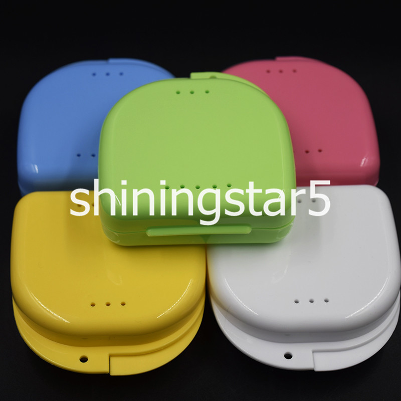 Dental Orthodontic Retainer Denture Container False Teeth Storage Case Box Tray