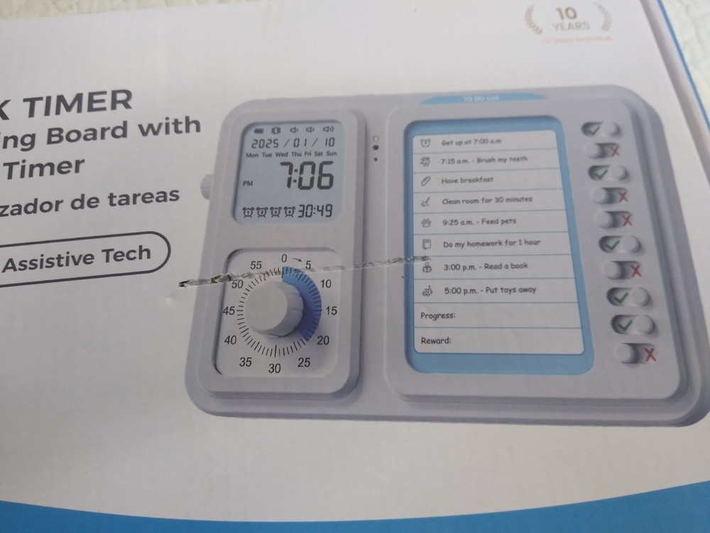 Task Timer Planning Board Visual Timer Kids Daily Chore Checklist