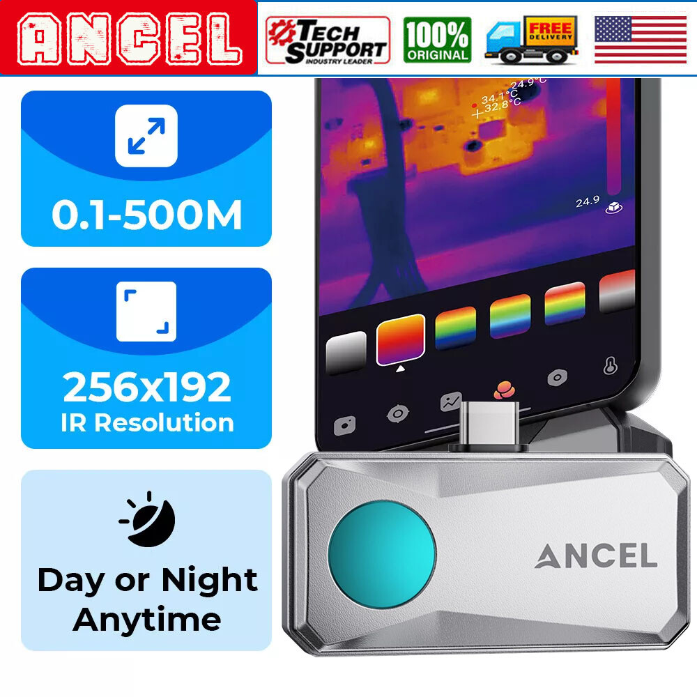 2024 ANCEL IR101 Camera Thermal Imaging Infrared Camera For Android Type-C
