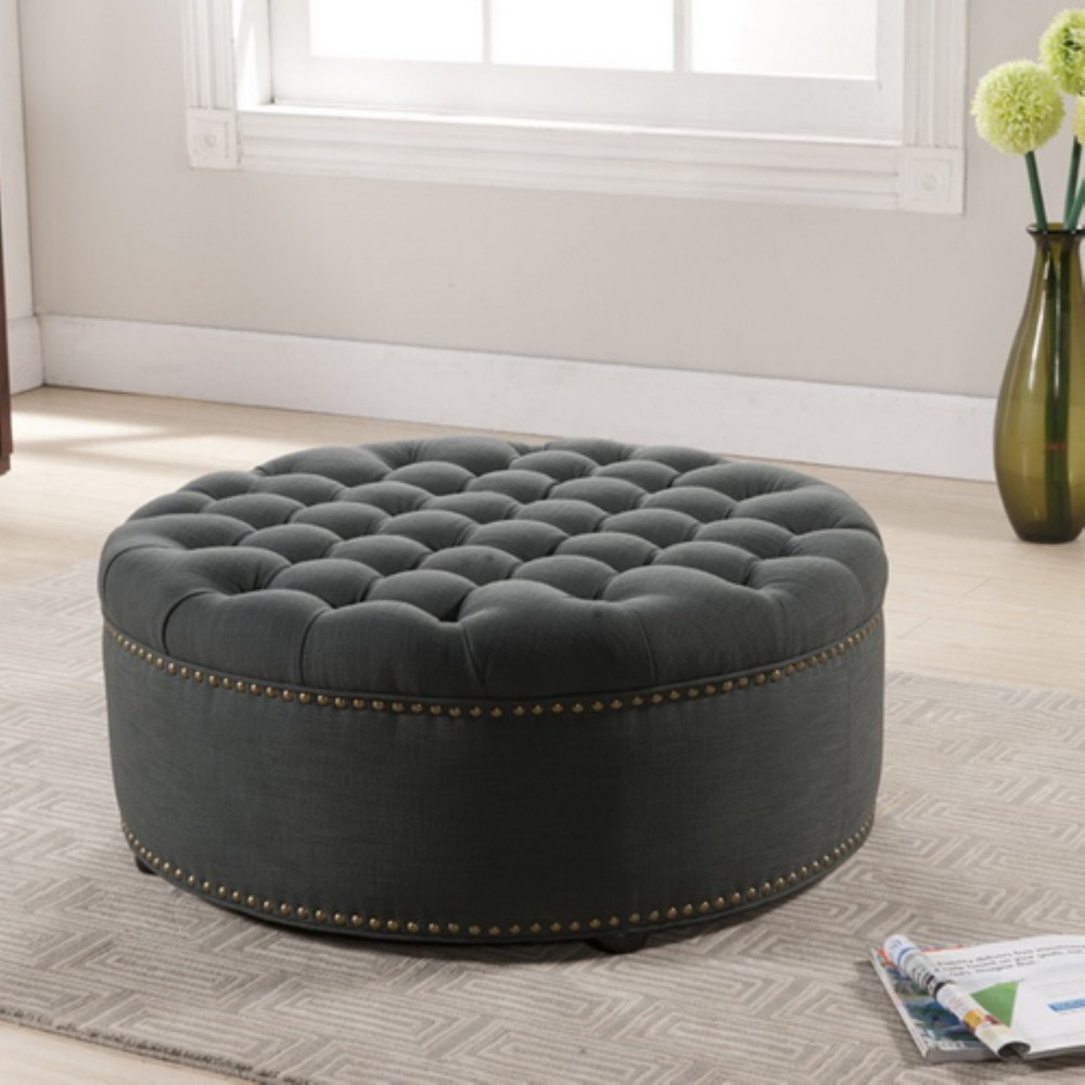 Iglehart Ottoman in Gray