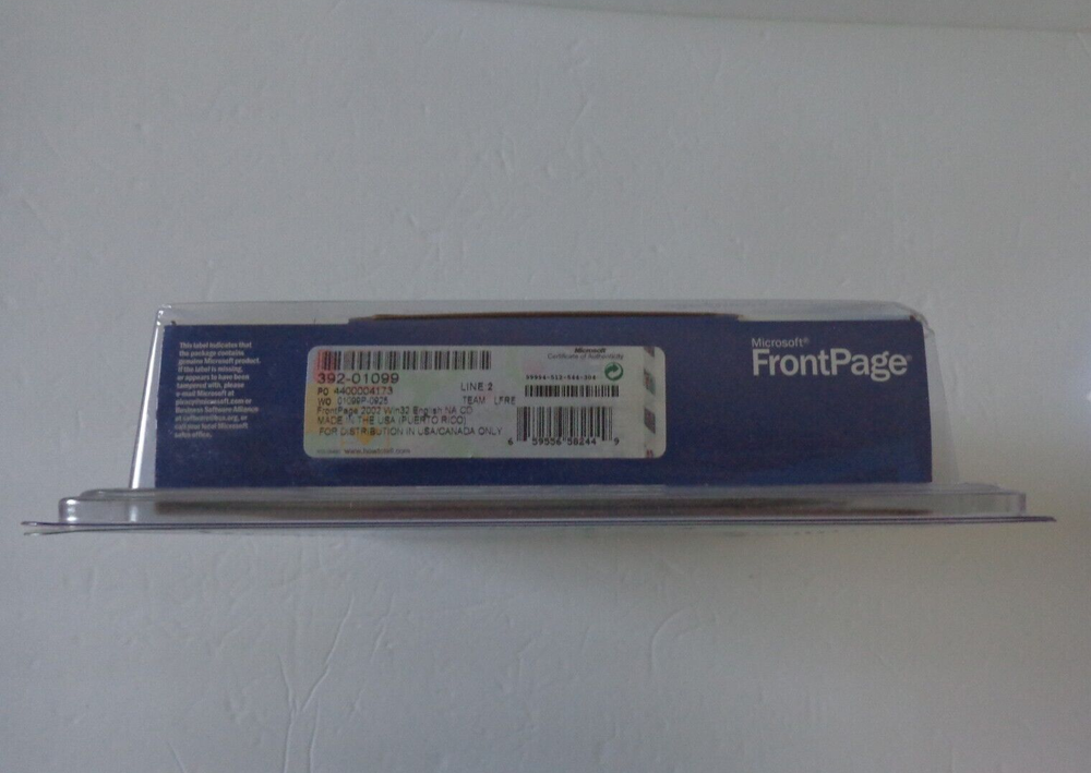 Microsoft Front Page 2002 For Windows Web Site Software