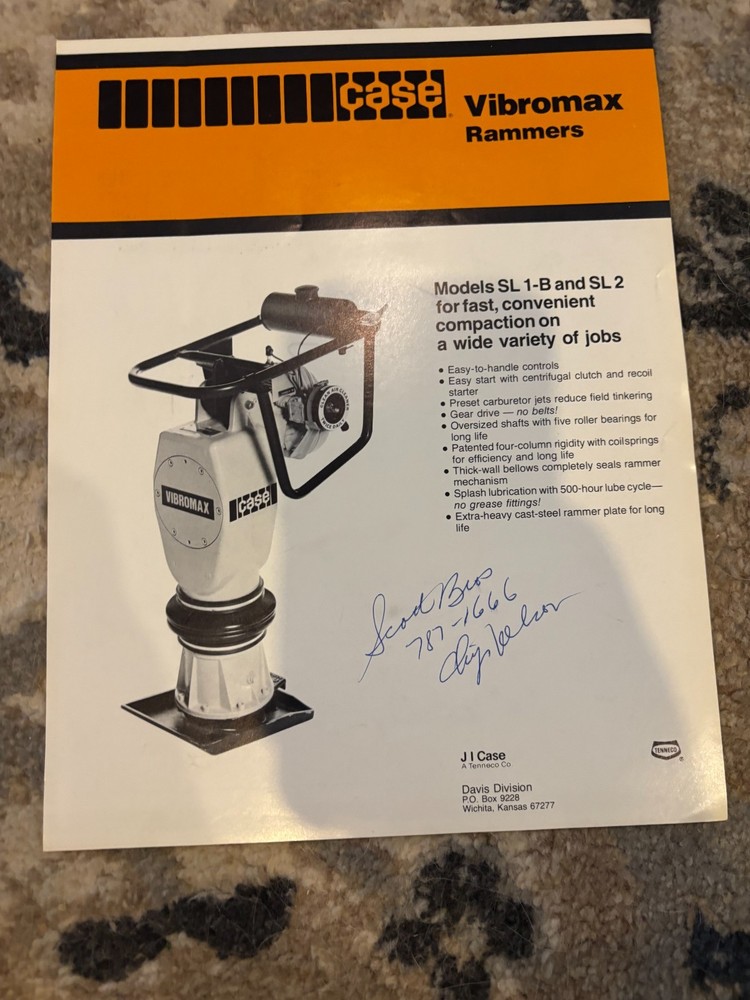 Case Tractor Vibromax Rammers Brochure AMIL25