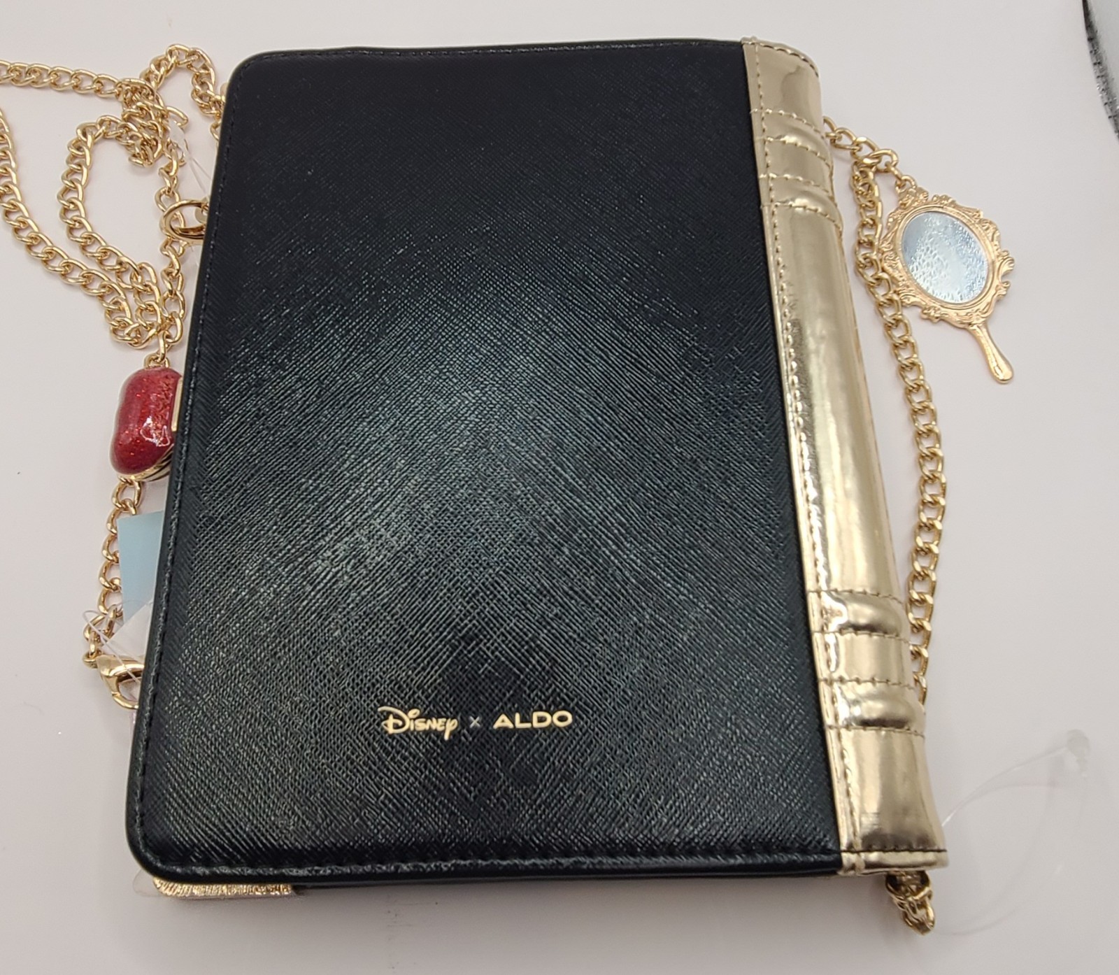Disney x Aldo Clutch Purse Snow White Mirror Mirror, Disney 100th BlackGold New